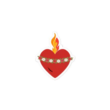 Sticker 3x3, Immaculate Heart Of Mary, ruzlxj design