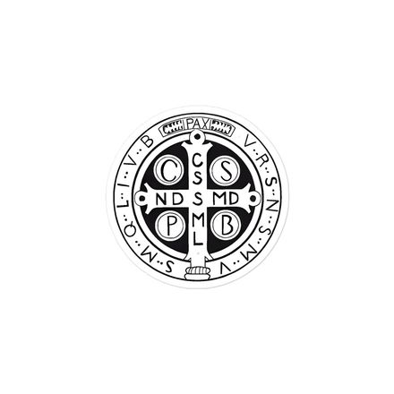 Sticker 3x3,  St. Benedict Medal, jl2qob design