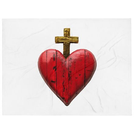 Throw Blanket, Sacred Heart of Jesus, 9i93k9 design 