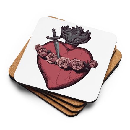 Cork-Back Coaster, Immaculate Heart Of Mary, g6e1do design