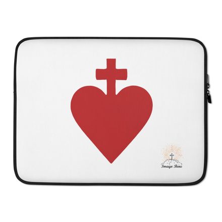 Laptop Sleeve, Sacred Heart of Jesus, yjegla design 