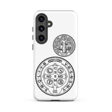 Tough Case for Samsung, St. Benedict Medal, filt5a design