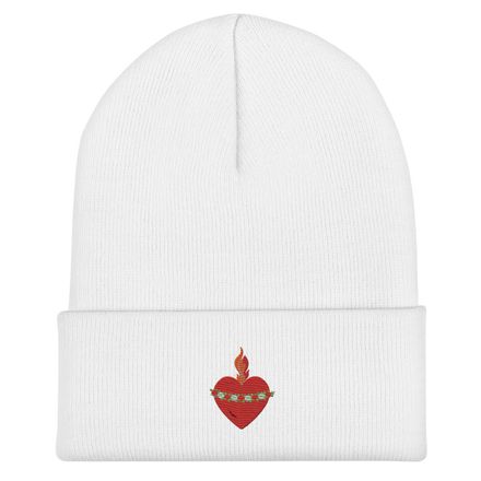 Cuffed Beanie, Immaculate Heart Of Mary, ruzlxj design
