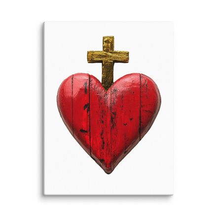 Canvas Print, 9x12, Sacred Heart of Jesus, 9i93k9 design 