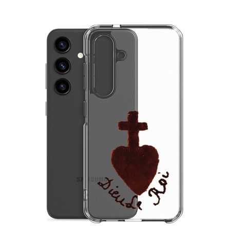 Clear Case for Samsung, Sacré Coeur, Dieu de Roi, Vendée Chouan, obymh4 design