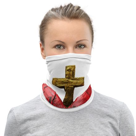 Neck Gaiter, Sacred Heart of Jesus, 9i93k9 design 