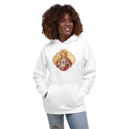 Unisex Premium Hoodie, Sacred Heart of Jesus, eq75pu
