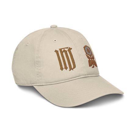 Organic Baseball Cap, IHS with Monstrance Tree, rratlk