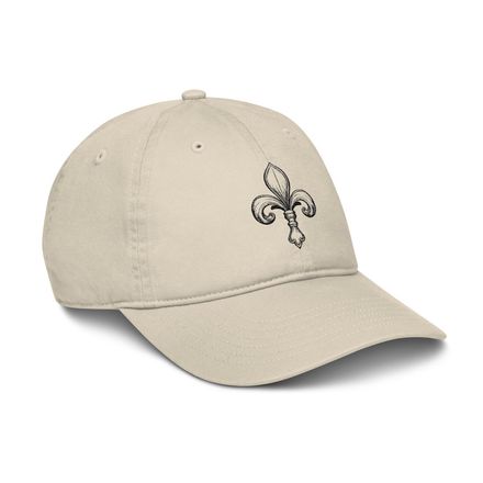 Organic Baseball Cap, Fleur de Lys, 4g3tyi 