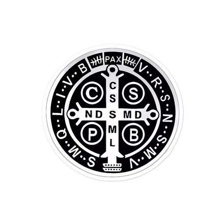 Sticker 4x4, St. Benedict Medal, qiretu design