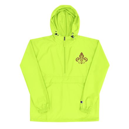 Embroidered Champion Packable Jacket, Fleur de Lys, pt5ruy 