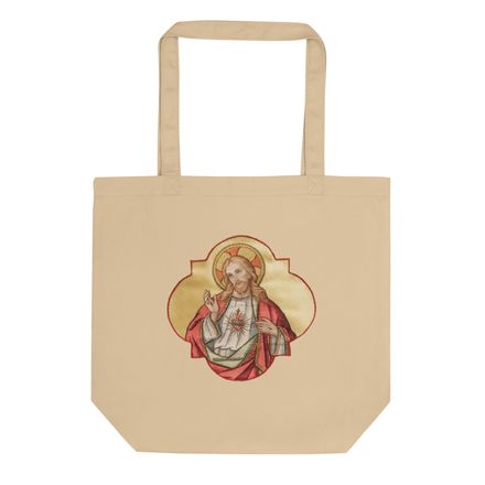 Eco Tote, Sacred Heart of Jesus, eq75pu design