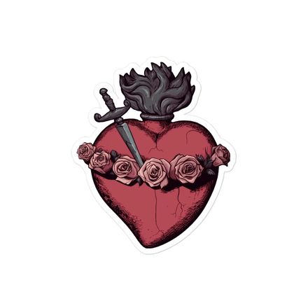 Sticker 4x4, Immaculate Heart Of Mary, g6e1do design