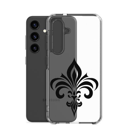 Clear Case for Samsung, Fleur de Lys, h3lnk7
