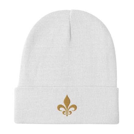 Knit Beanie, Fleur de Lys, 3o7u6f 