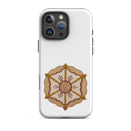 Tough Case for iPhone, Monstrance with Golden Pattern, eneyoj