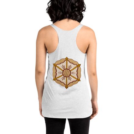 Women&#x27;s Tank Top, Monstrance with Golden Pattern, eneyoj, large back