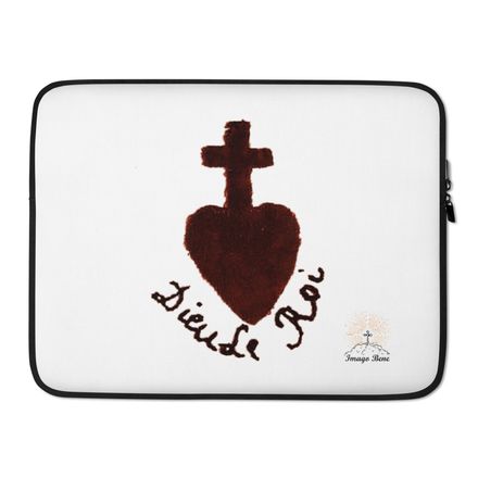 Laptop Sleeve, Sacre Coeur, Dieu de Roi, Vendée Chouan, obymh4 design