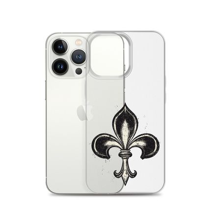 Clear Case for iPhone, Fleur de Lys, vyheul