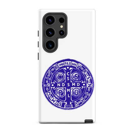 Tough Case for Samsung, St. Benedict Medal, 4ouume design, blue