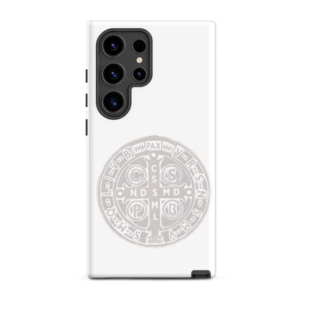 Tough Case for Samsung, St. Benedict Medal, 4ouume design, white