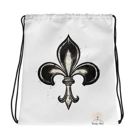 Drawstring Bag, Fleur de Lys, vyheul