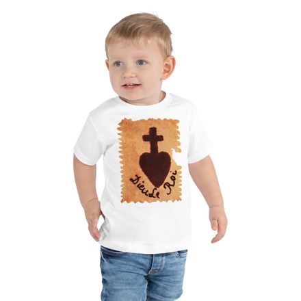 Toddler Staple Tee, Sacré Coeur, Dieu de Roi, Vendée Chouan, sqpbrl design