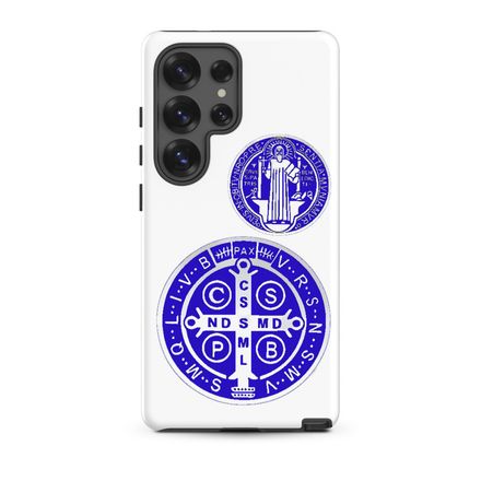 Tough Case for Samsung, St. Benedict Medal, idjfae design, blue