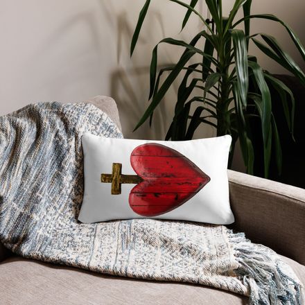 Pillow case 12x20, Sacred Heart of Jesus, 9i93k9 design 