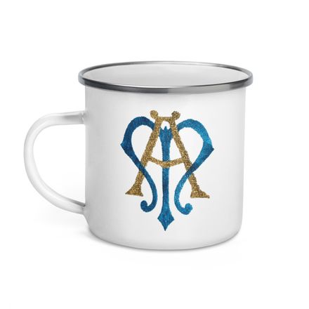 Enamel Mug, Auspice Maria, Crest, rphg0v