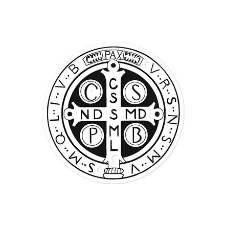 Sticker 4x4, St. Benedict Medal, jl2qob design