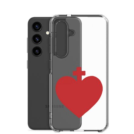 Clear Case for Samsung, Sacred Heart of Jesus, zhw6bo design