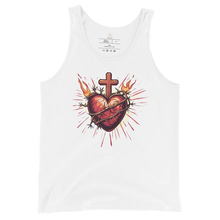Staple Tank Top, Sacred Heart of Jesus, uetiyj design 