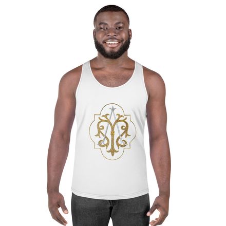 Men&#x27;s Tank Top, Auspice Maria, Crest with outer edge, kdegvj