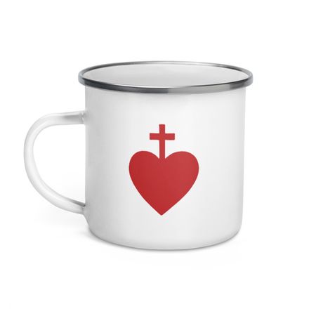 Enamel Mug, Sacred Heart of Jesus, 7ugqf9 design