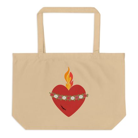 Large Eco Tote, Immaculate Heart Of Mary, ruzlxj design