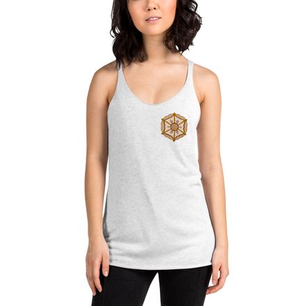 Women&#x27;s Tank Top, Monstrance with Golden Pattern, eneyoj, left chest