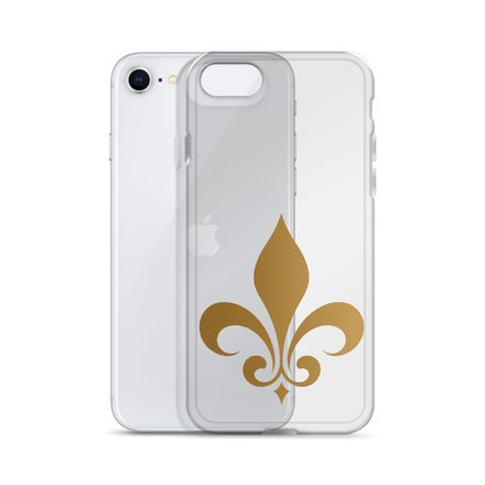 Clear Case for iPhone, Fleur de Lys, 3o7u6f