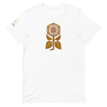 Unisex Staple T-Shirt, Monstrance Tree with Golden Pattern, 7rmavy