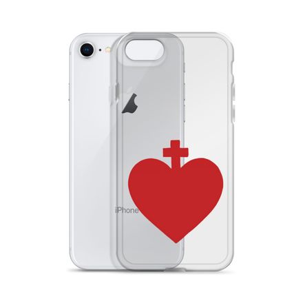 Clear Case for iPhone, Sacred Heart of Jesus, zhw6bo design