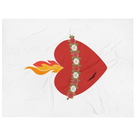 Throw Blanket, Immaculate Heart Of Mary, ruzlxj design