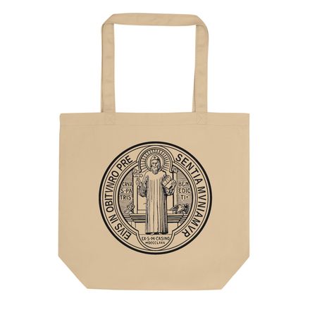 Eco Tote, St. Benedict Medal, filt5a design