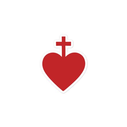 Sticker 3x3, Sacred Heart of Jesus, 7ugqf9 design 