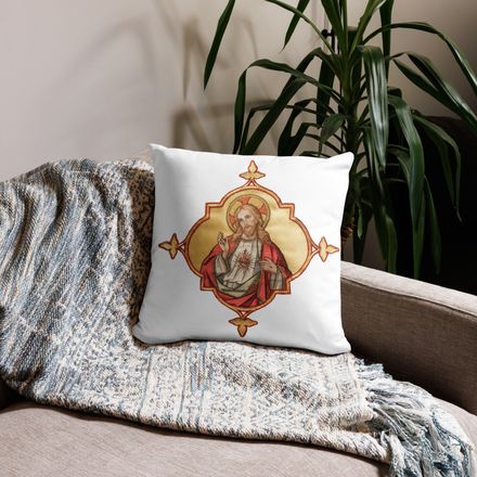Pillow case 18x18, Sacred Heart of Jesus, uyzh4h design 