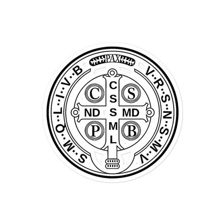 Sticker 4x4,  St. Benedict Medal, 16k4ku design
