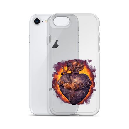 Clear Case for iPhone, Immaculate Heart Of Mary, vfh1tk design