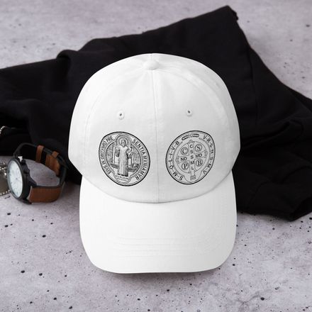 Classic Dad Hat, St. Benedict Medal, filt5a design