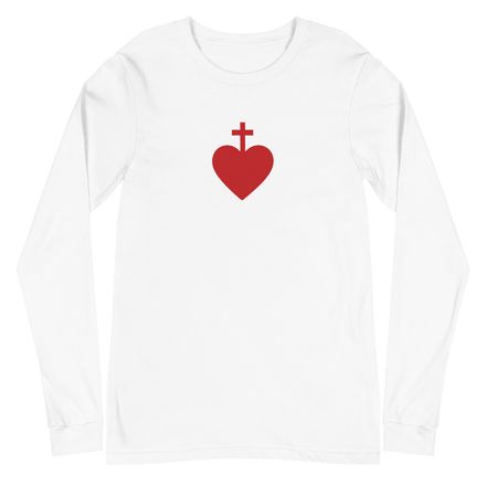 Unisex Long Sleeve Tee, Sacred Heart of Jesus, 7ugqf9 design