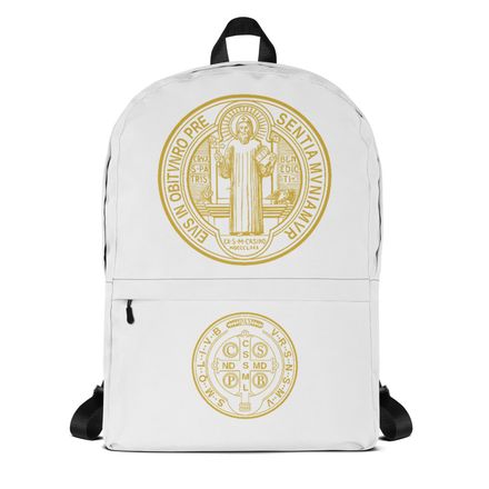 Backpack, St. Benedict Medal, filt5a design, gold