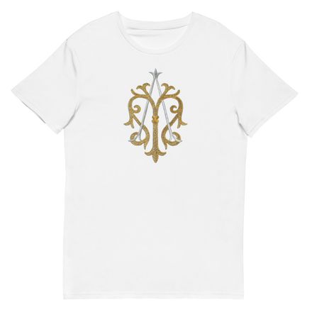 Men&#x27;s Premium Cotton T-Shirt, Auspice Maria, Crest, kgvlsx